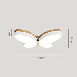 Nordic Simple And Creative Butterfly Bedroom Lamp Eye Protection Cartoon LED