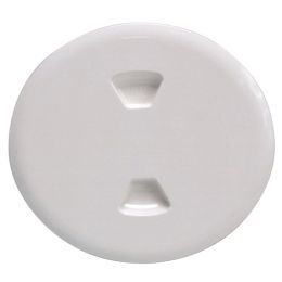 Beckson 5" Twist-Out Deck Plate - White