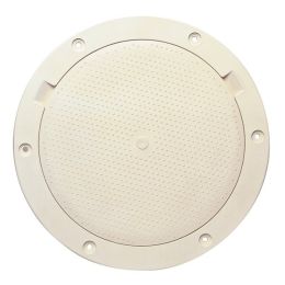 Beckson 8" Non-Skid Pry-Out Deck Plate - Beige